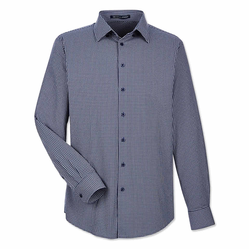 Devon & Jones CrownLux Tonal Mini Check Performance Dress Shirt