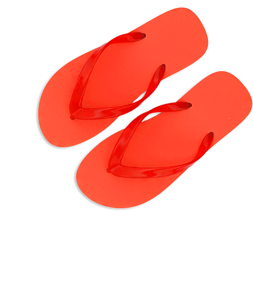 Adult Flip Flops in Red