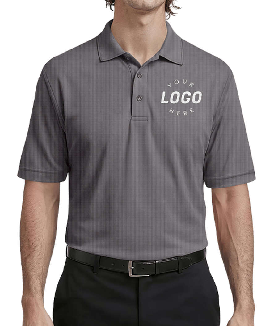 Blue Generation Nailhead Performance Polo in Black Nailhead