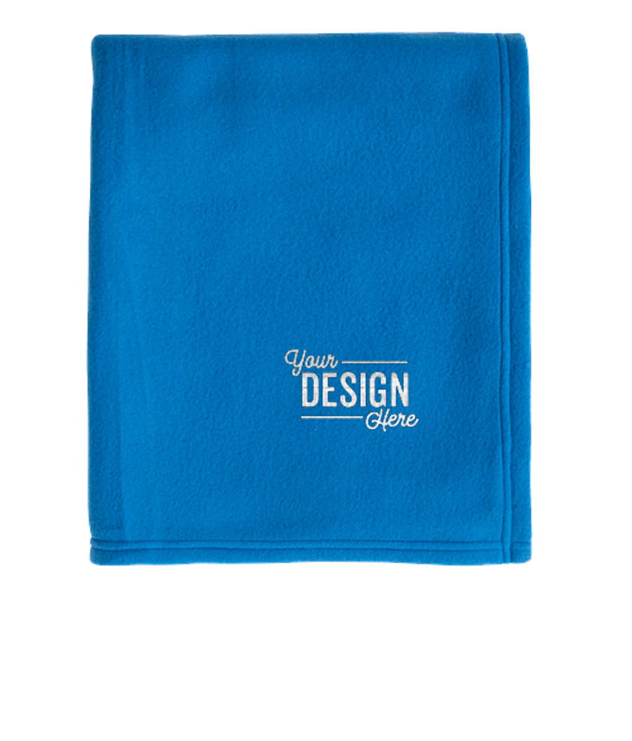 Port Authority Core Fleece Blanket in Snorkel Blue