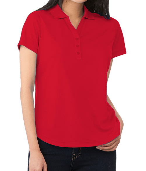 Elevate Women's Otis UPF 40 Performance Polo in Team Red