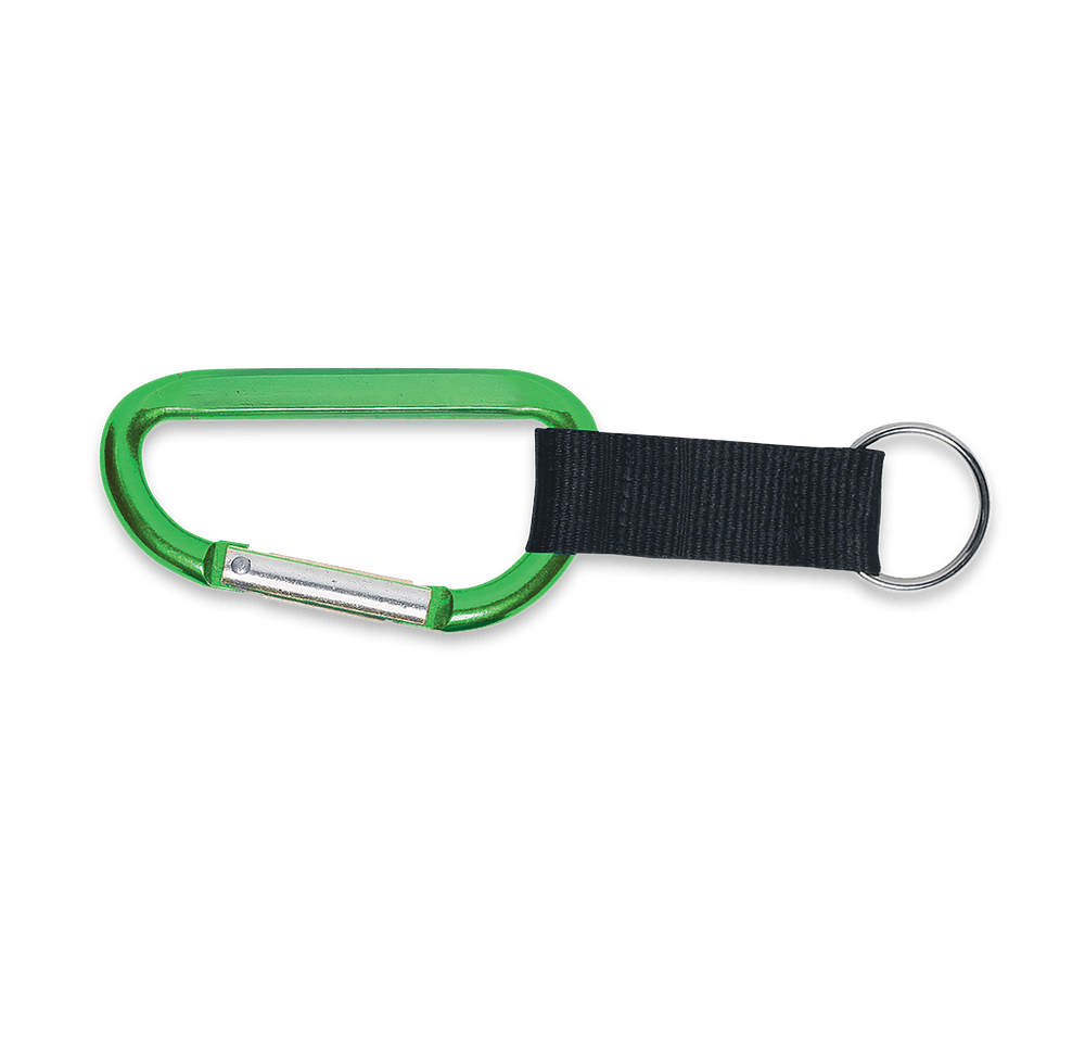 Laser Engraved Large Carabiner Keychain-default