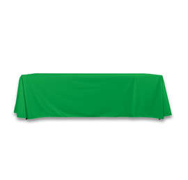 Full Color 8' LazerLine Throw Tablecloth - Color: Emerald