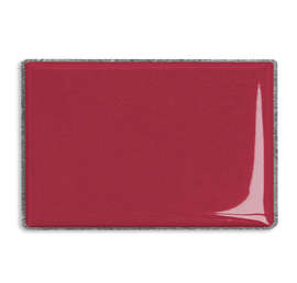 Rectangular Lapel Pin - Color: Maroon / Silver