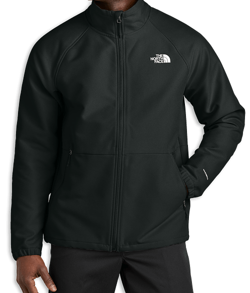 The North Face Barr Lake Recycled Soft Shell Jacket - Printed in TNF Black Heather