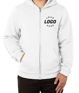 Soffe Classic Zip Hoodie - Color: White