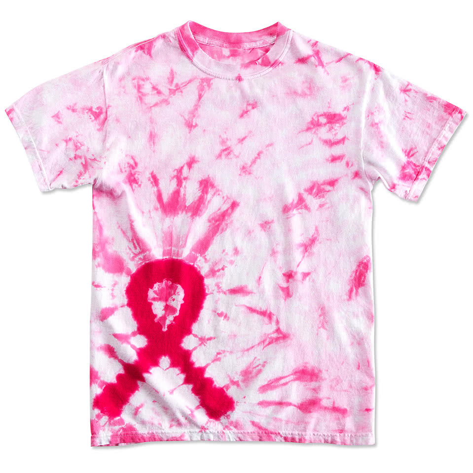 Dyenomite Charity Ribbon Tie-Dye T-shirt
