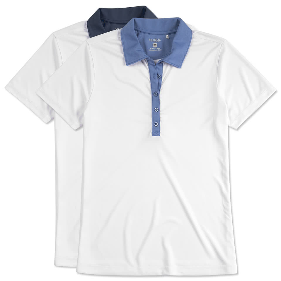 Clique by Cutter & Buck Women's Colorblock Performance Polo