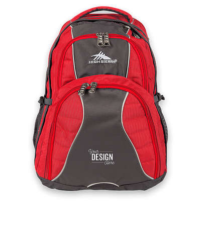High Sierra® Swerve 17" Computer Backpack - Red
