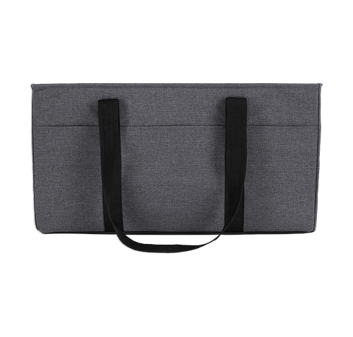 Full Color Two-Tone Utility Tote Bag in Charcoal