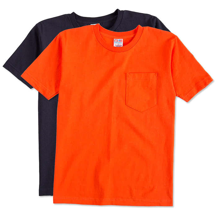 Bayside Cotton T-Shirt with Pocket