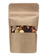 Full Color Kraft Resealable Snack Bag with Trail Mix