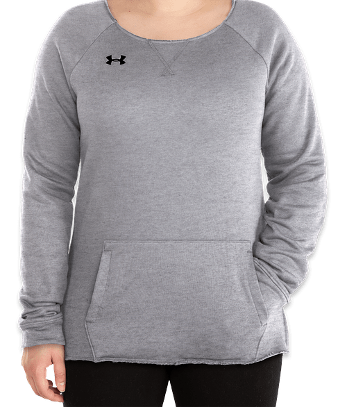 Ladies Womens Sweatshirt Black and Heather Grey Personalised Text Logo 