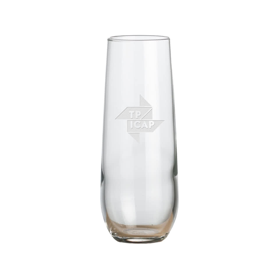 Laser Etched 8.5 oz. Ossington Stemless Flute Glass