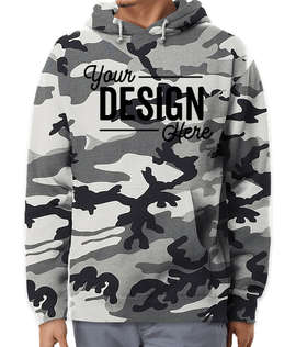 Independent Trading Heavyweight Pullover Hoodie - Color: Snow Camo