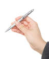 Clic Silver Trim Ballpoint Pen (black ink)