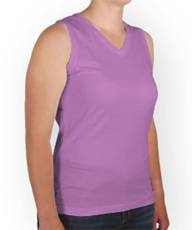 LAT Ladies Sleeveless V-Neck