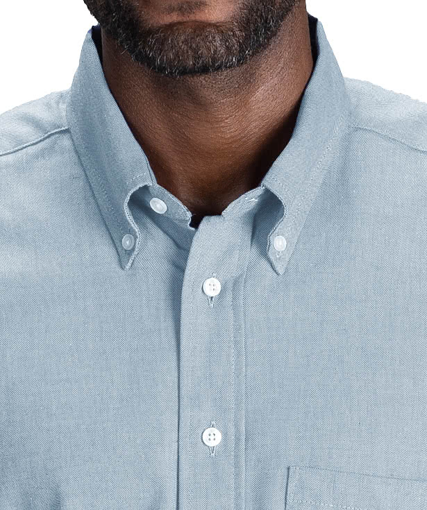 Edwards Oxford Short Sleeve Easy Care Dress Shirt