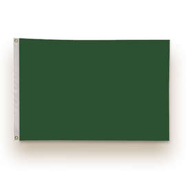 Full Color 2' x 3' Single Sided Nylon Flag - Color: Forest Green