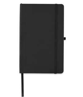 Debossed Core365 Soft Cover Bound Notebook - Color: Black