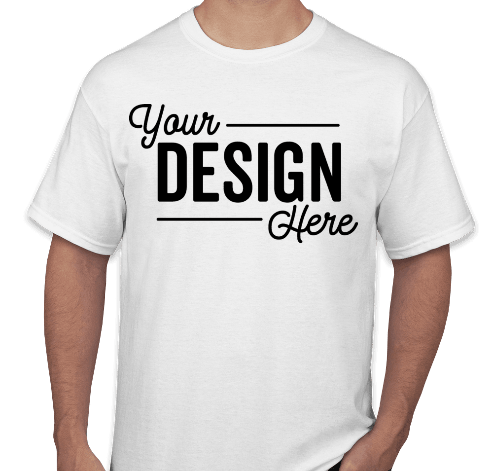 Custom Port & Company Core Cotton T-shirt - Design Short