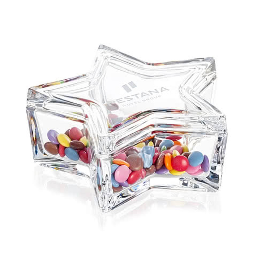 Barnett Star Trinket Box & Lid in Clear