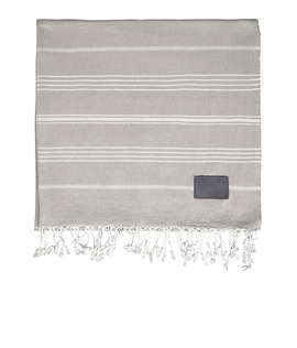Kanata Peshtemal 100% Cotton Turkish Towel - Color: Gray