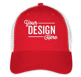 Sportsman Vintage Trucker Hat - Color: Red / White