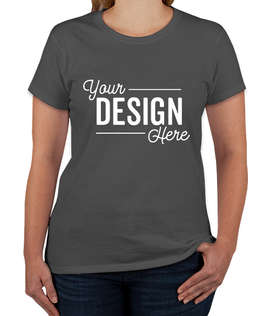 Gildan Women's 100% Cotton T-shirt - Color: Charcoal