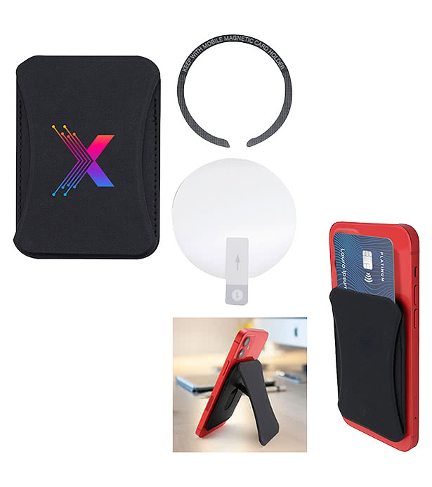 Magnetic Phone Wallet and Stand