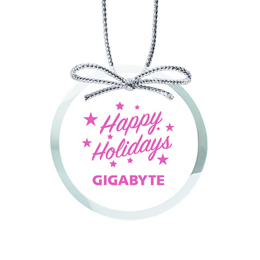 Crystal Round Ornament in Clear