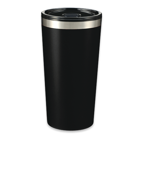 16 oz. Thor Stainless Steel Tumbler in Black