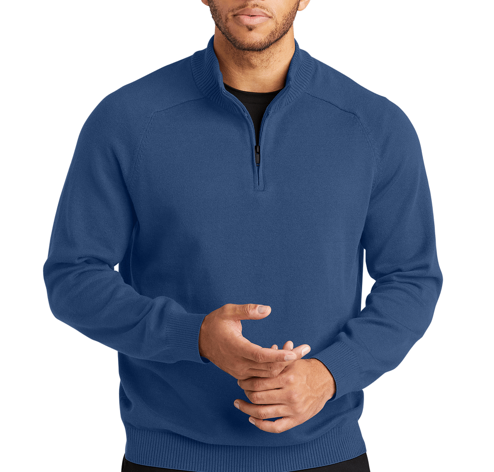 Mercer+Mettle Easy Care Quarter Zip Sweater-default