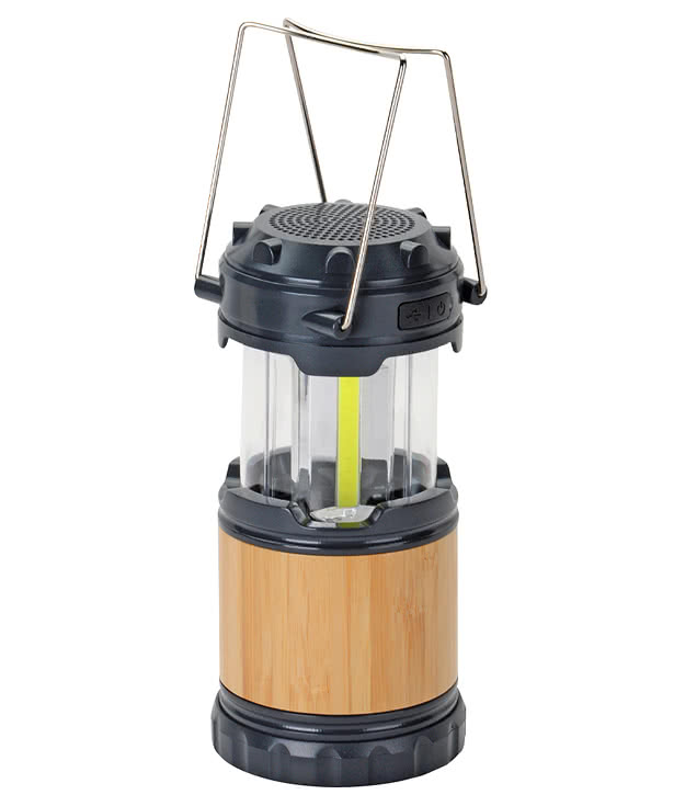 Bamboo Pop-Up Lantern with Speaker