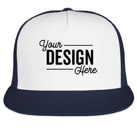 Yupoong Classic Trucker Hat - Color: Navy / White / Navy