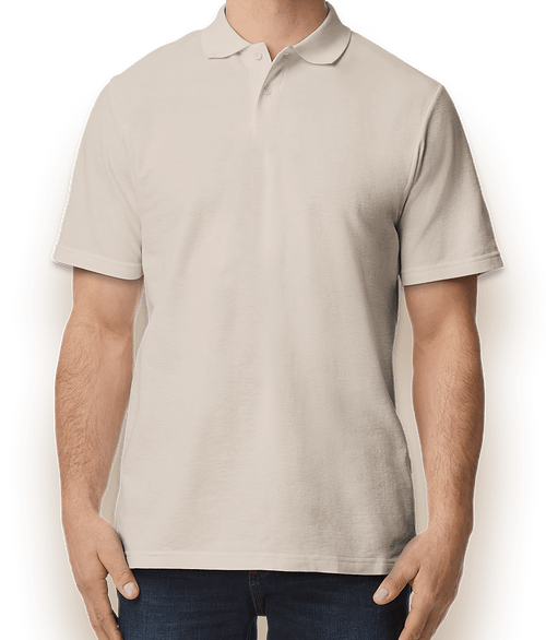 Gildan Softstyle Pique Polo - Printed in Sand