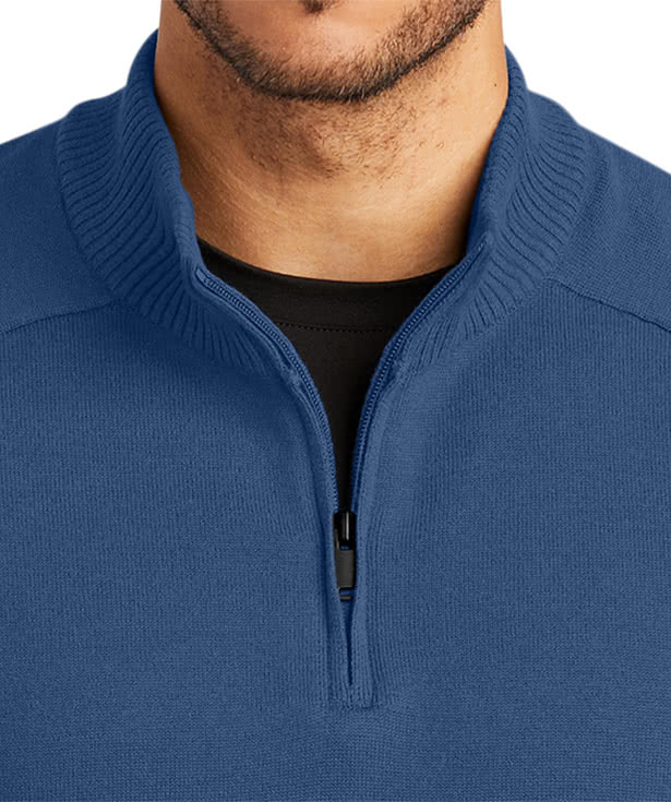 Mercer+Mettle Easy Care Quarter Zip Sweater