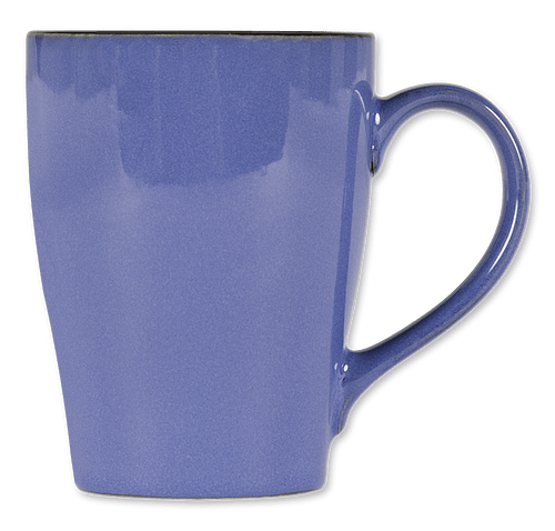 Laser Engraved 16 oz. Ceramic Two-Tone Sherwood Mug in Blue / Black