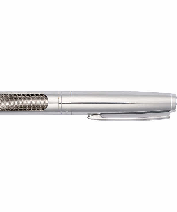 Luxe Recycled Stainless Steel Gel Ballpoint Pen (black ink)