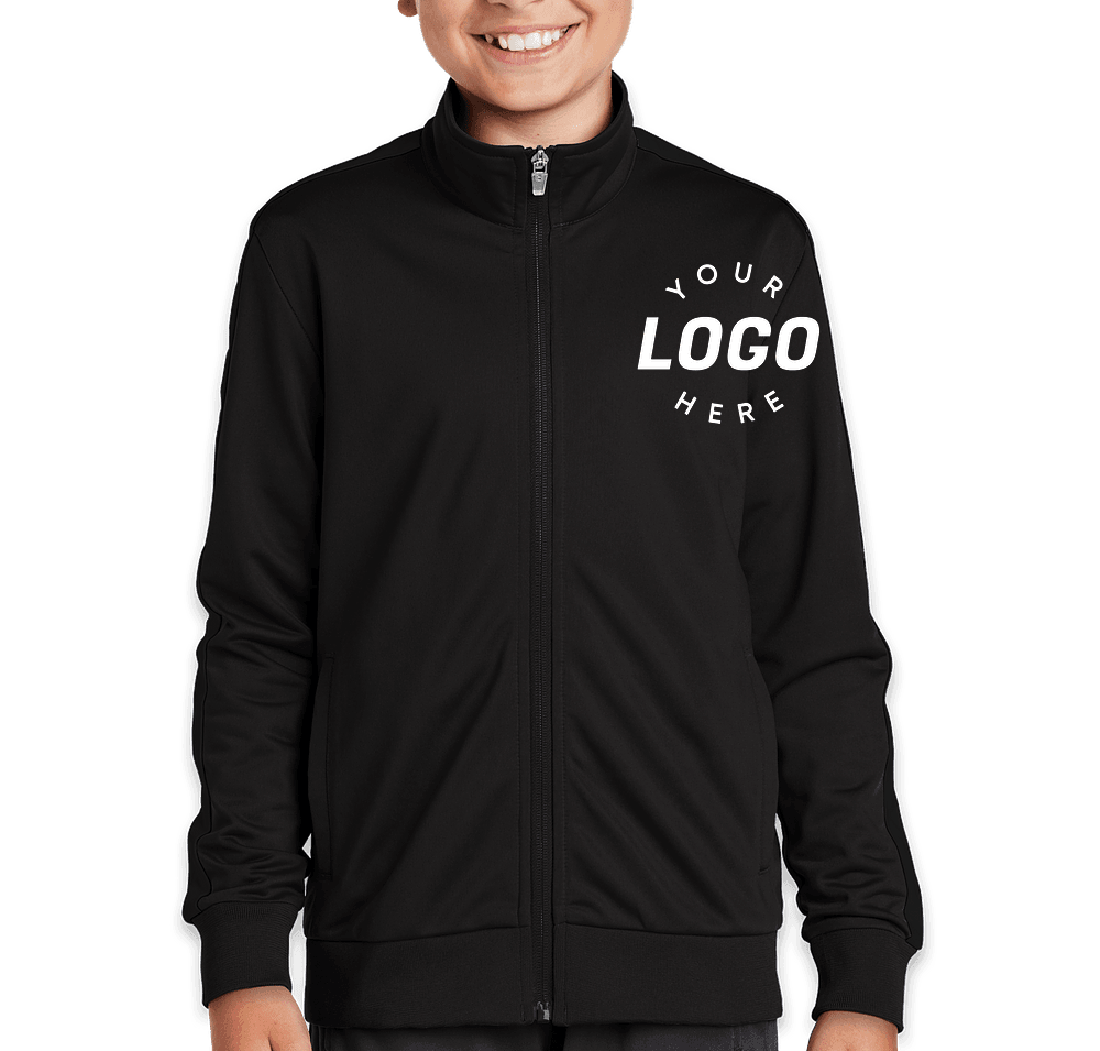 Custom Sport-Tek Youth Tricot Track Jacket - Design Track