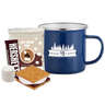 16 oz. Speckled Camping Mug with Hot Cocoa & Smores