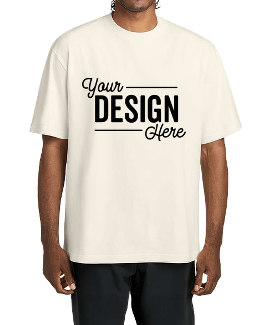 District Gritty Heavyweight Drop Shoulder T-shirt in Ivory