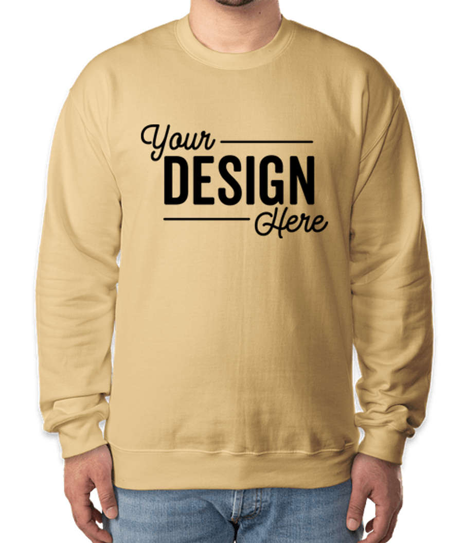 Gildan Softstyle Eco Crewneck Sweatshirt in Yellow Haze