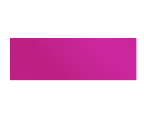 9" x 3" Rectangle Car Magnet in Hot Pink