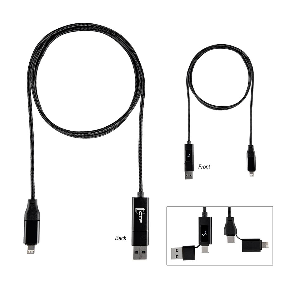Dual Input 100W Fast Charging Cable