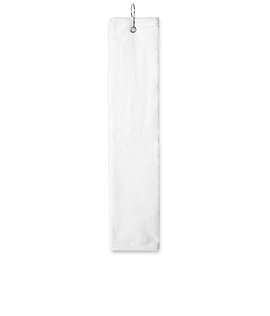 Port Authority Grommeted Tri-Fold Golf Towel - Color: White