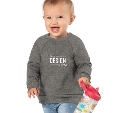 Bella + Canvas Toddler Sponge Fleece Crewneck Sweatshirt - Deep Heather