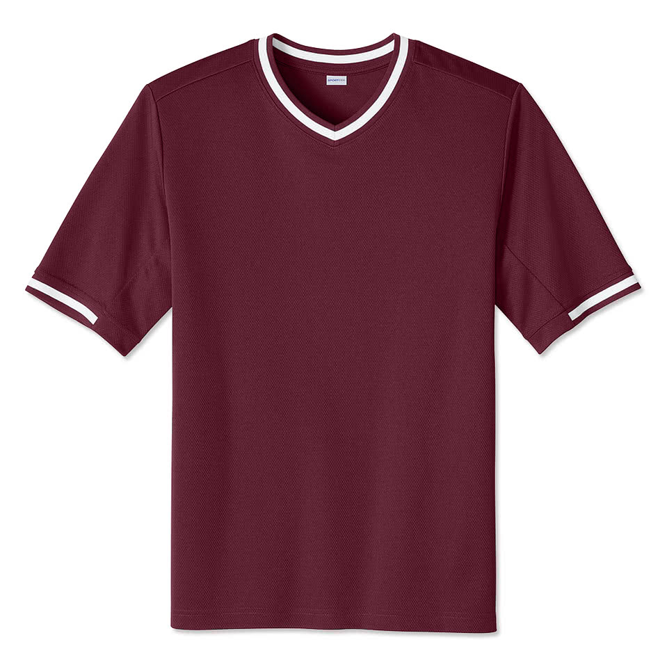 Sport-Tek Tough Mesh V-Neck Baseball Jersey