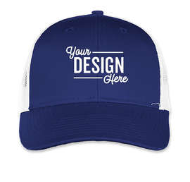 Port Authority Low Profile Trucker Hat - Color: Patriot Blue / White