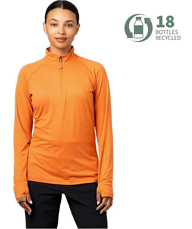 Storm Creek Women's Pacesetter Recycled Performance Quarter Zip Shirt